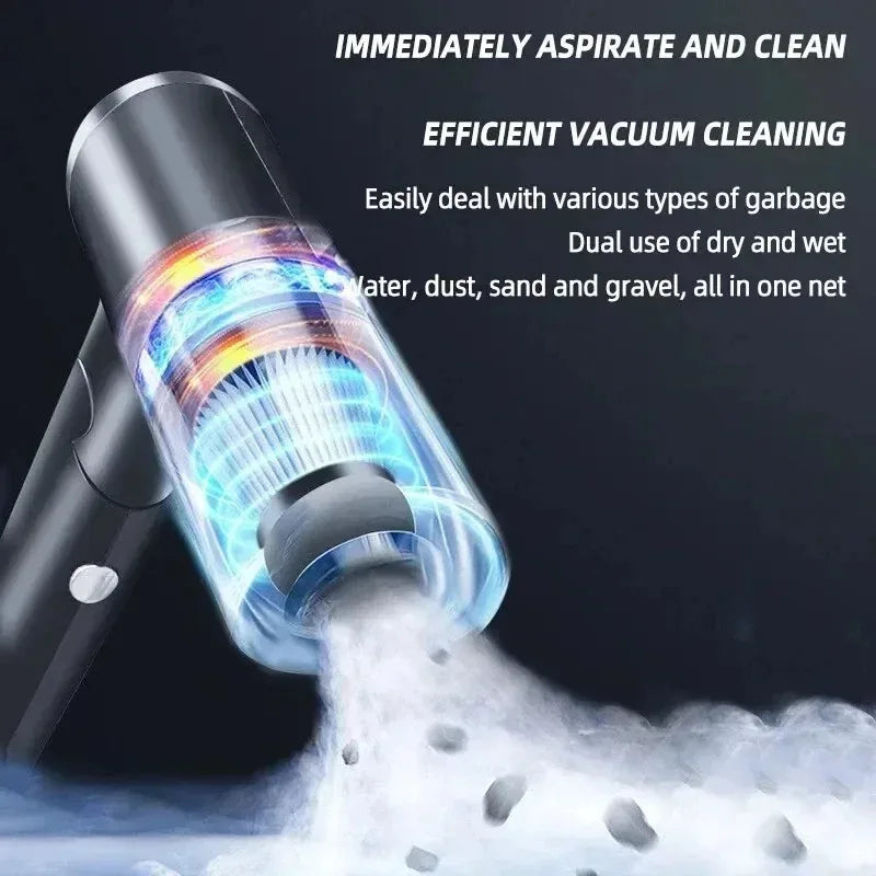 Portable Wireless Car Vacuum Cleaner – High Power 120W