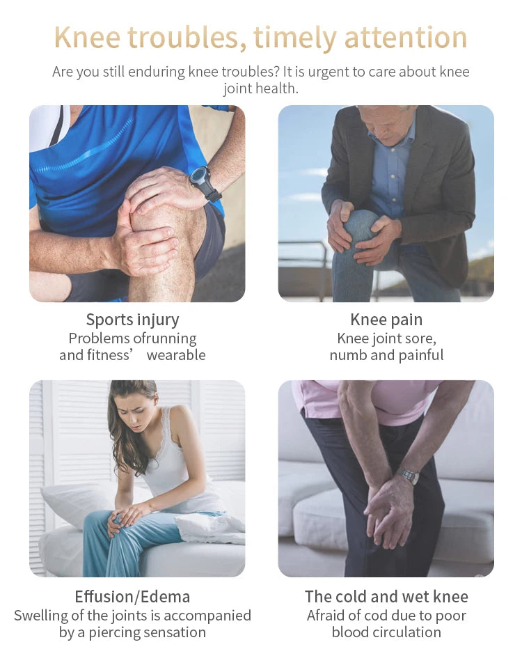 Portable Knee Massager with Heat Therapy