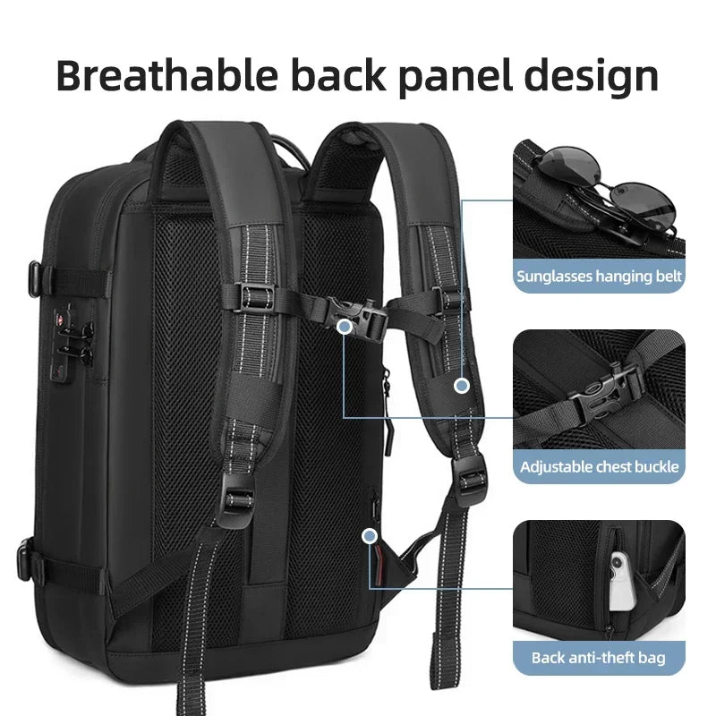 Vacuum Compression Travel Laptop Backpack