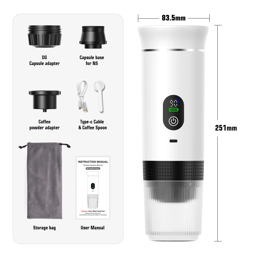 Smart 3-in-1 Portable Espresso Machine
