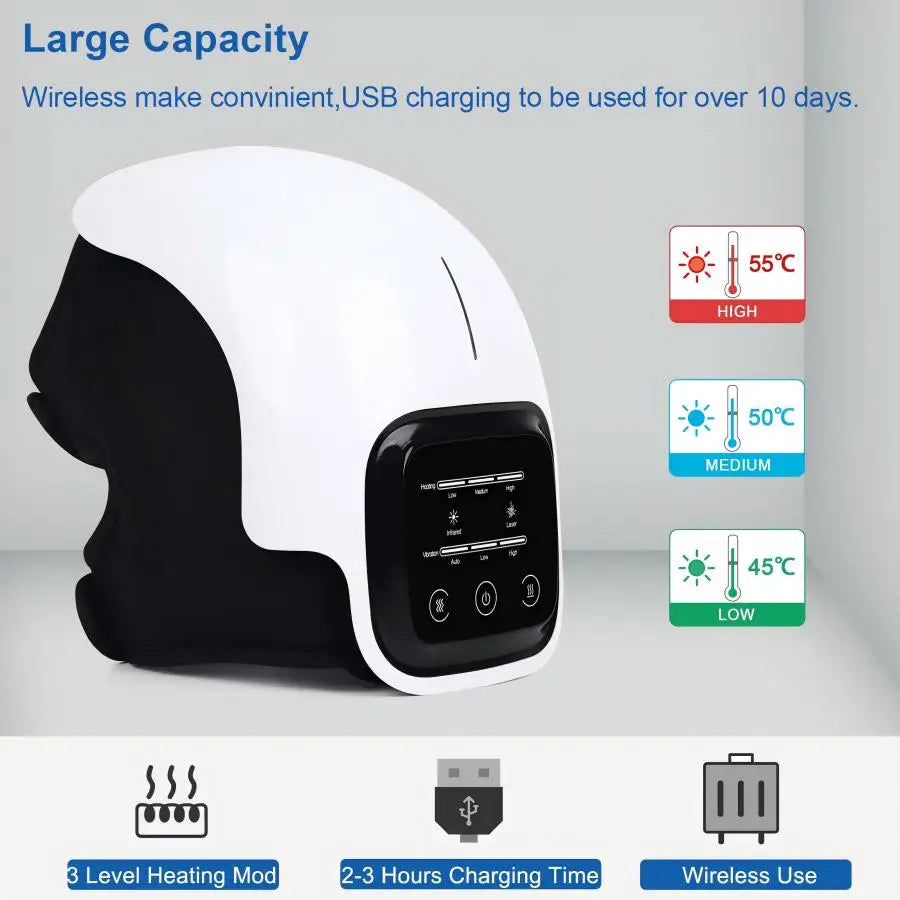 Portable Knee Massager with Heat Therapy