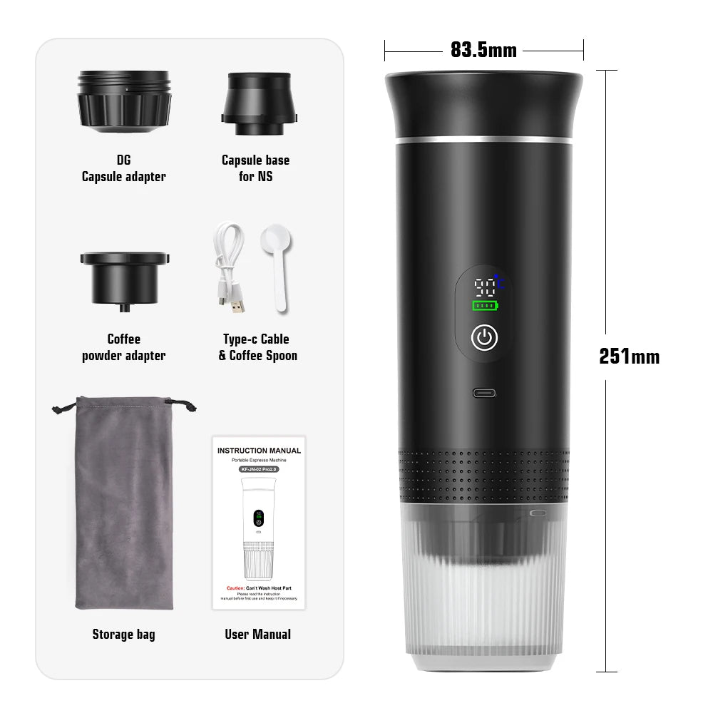 Smart 3-in-1 Portable Espresso Machine