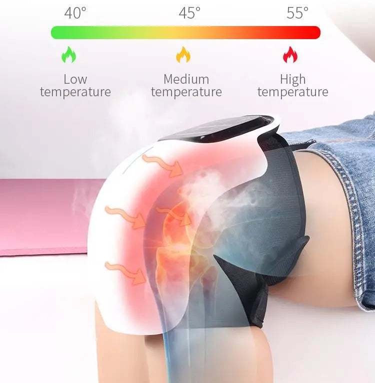Portable Knee Massager with Heat Therapy