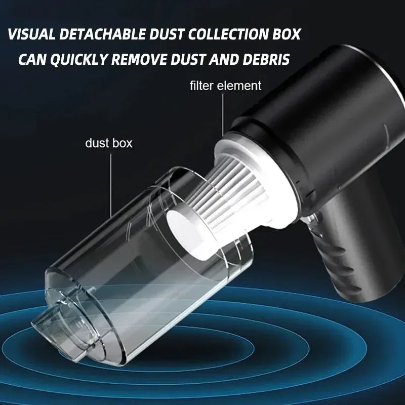 Portable Wireless Car Vacuum Cleaner – High Power 120W