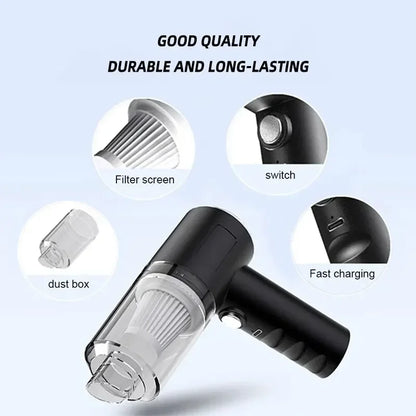 Portable Wireless Car Vacuum Cleaner – High Power 120W