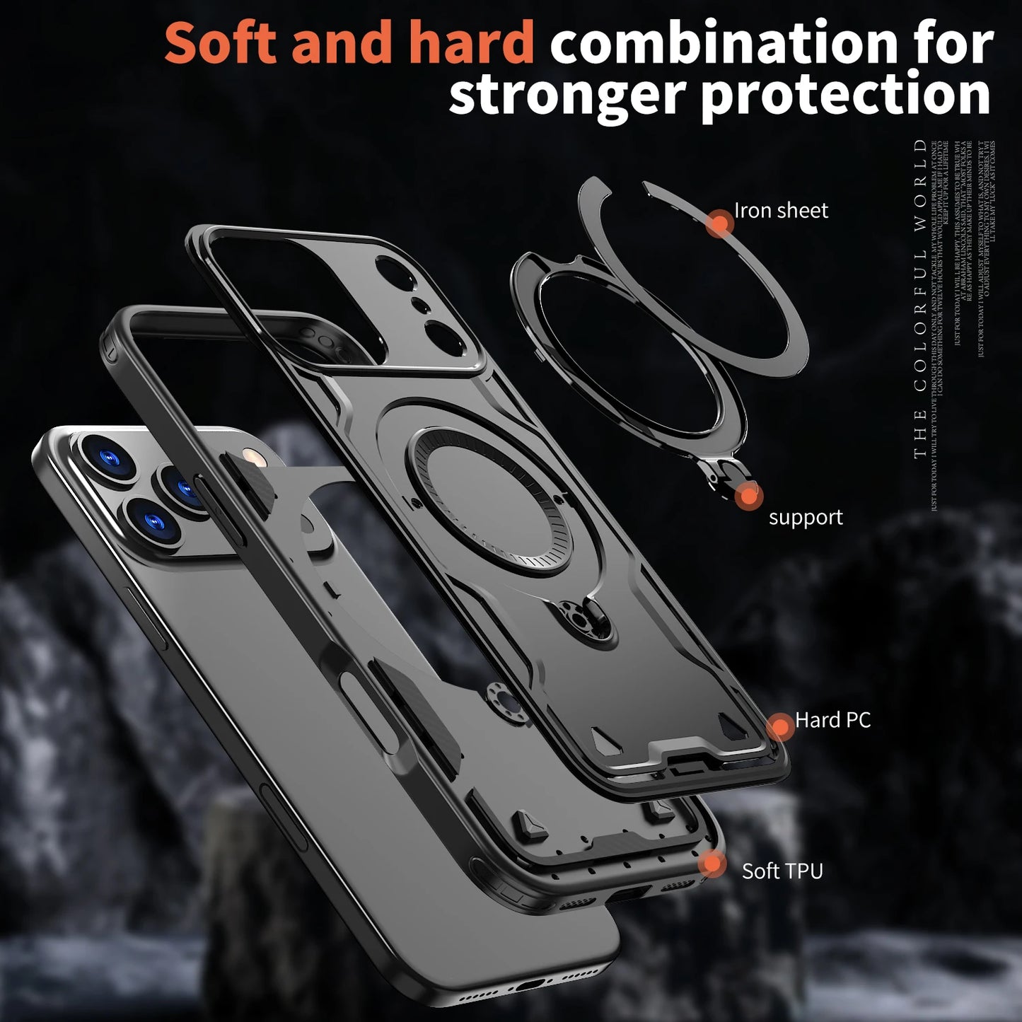 Heavy Duty Magnetic iPhone Case for iPhone 17