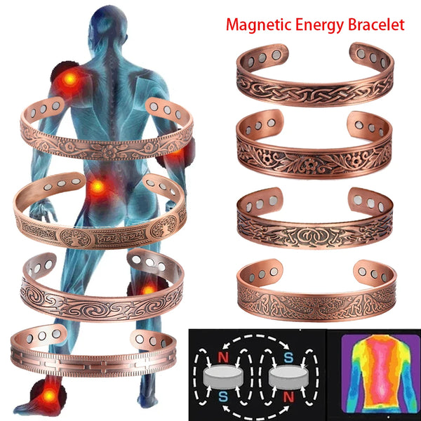 Vintage Magnetic Energy Copper Bracelet