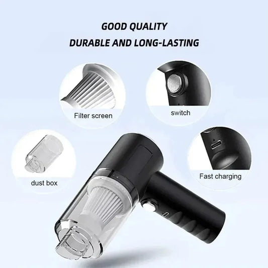 Portable Wireless Car Vacuum Cleaner – High Power 120W